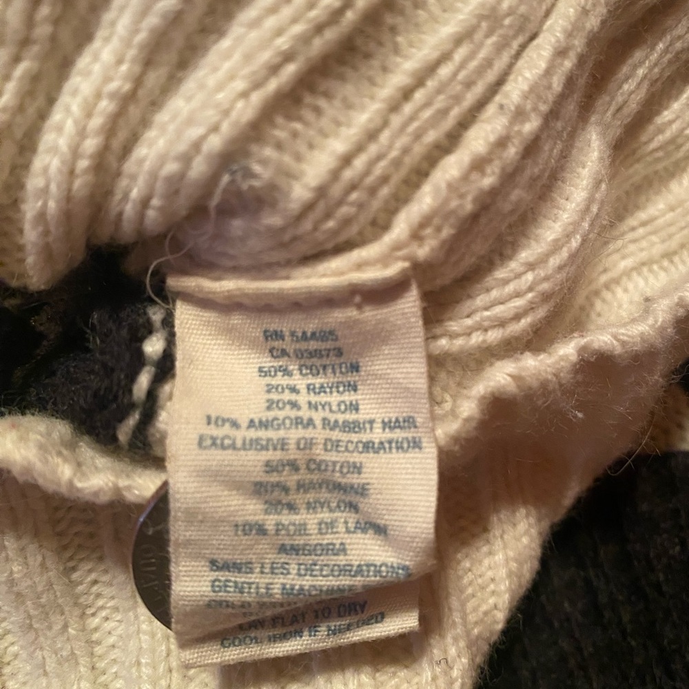 Vintage American Eagle Stripped Gray Women’s Sweater Size Medium - Picture 6 of 6